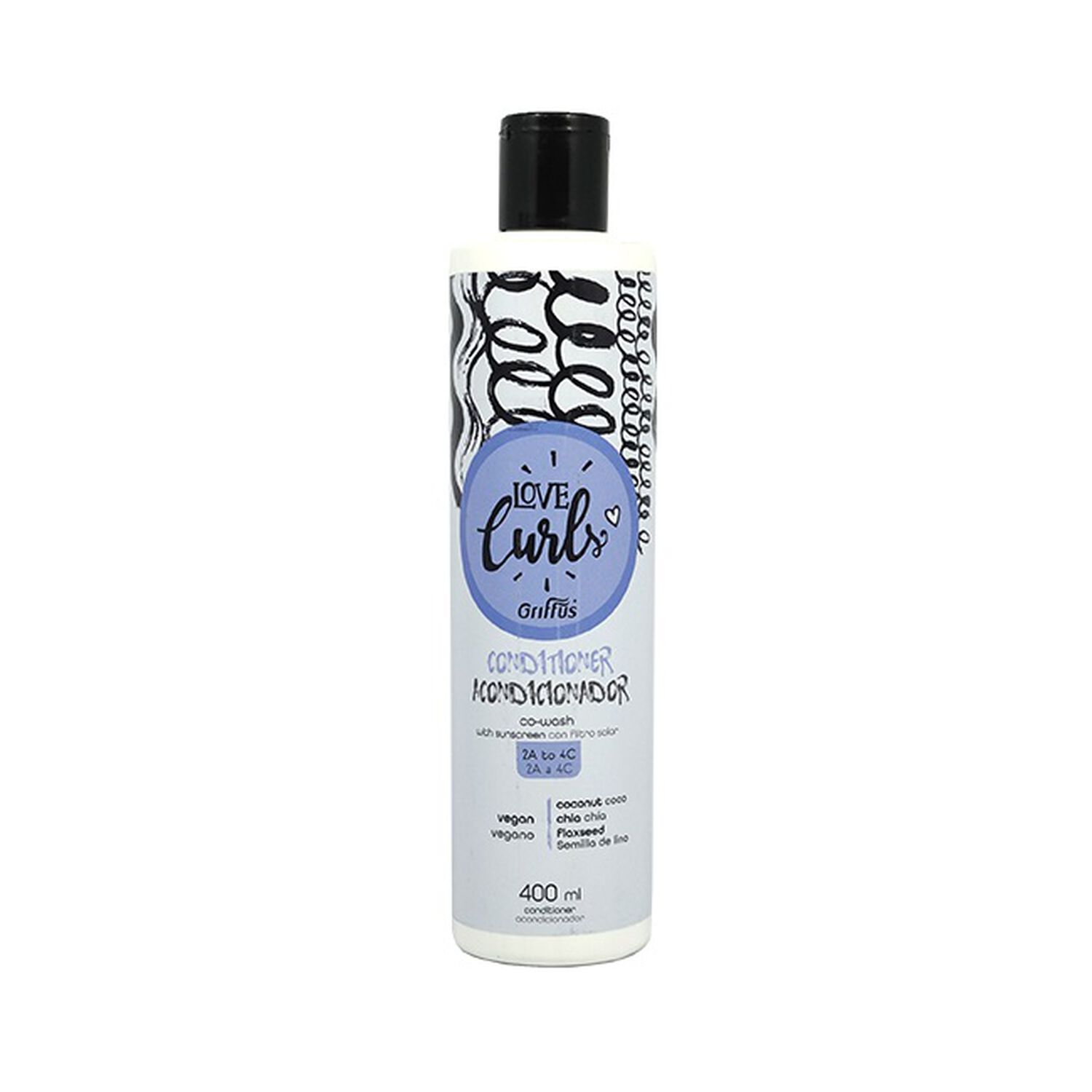 Acondicionador Amo Cachos 400ml Griffus image number 0.0
