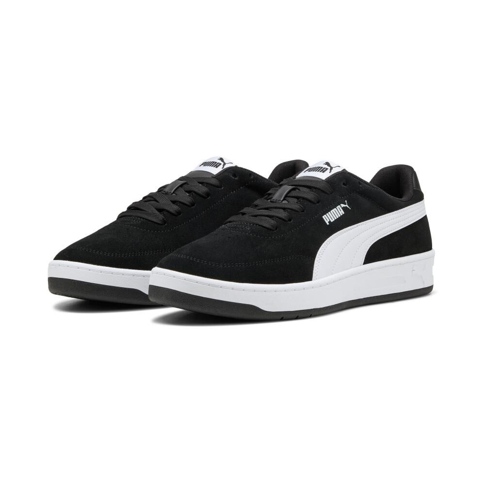 Zapatilla Urbana Hombre Puma Court Classic Clean Sd Negro image number 0.0