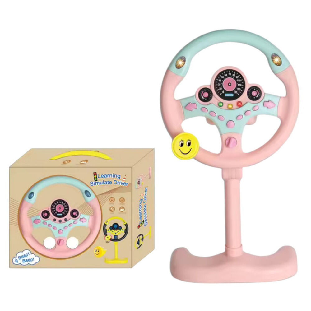 Juguete Volante Rosado Interactivo Para Bebes Luz Y Sonido image number 0.0