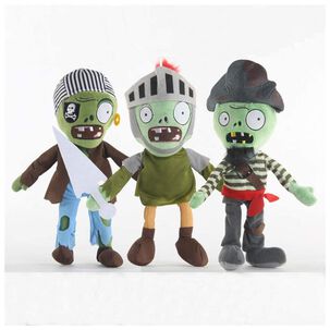 Juguete Pack 6 Peluches Plantas Vs Zombies 28cm Infantil