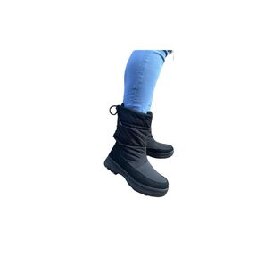 Botas Botines Impermeables Forradas Con Chiporro - Negro