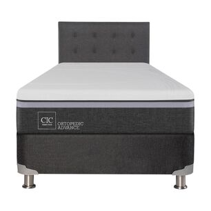 Box Spring Cic Ortopedic / 1.5 Plazas / Base Normal + Respaldo