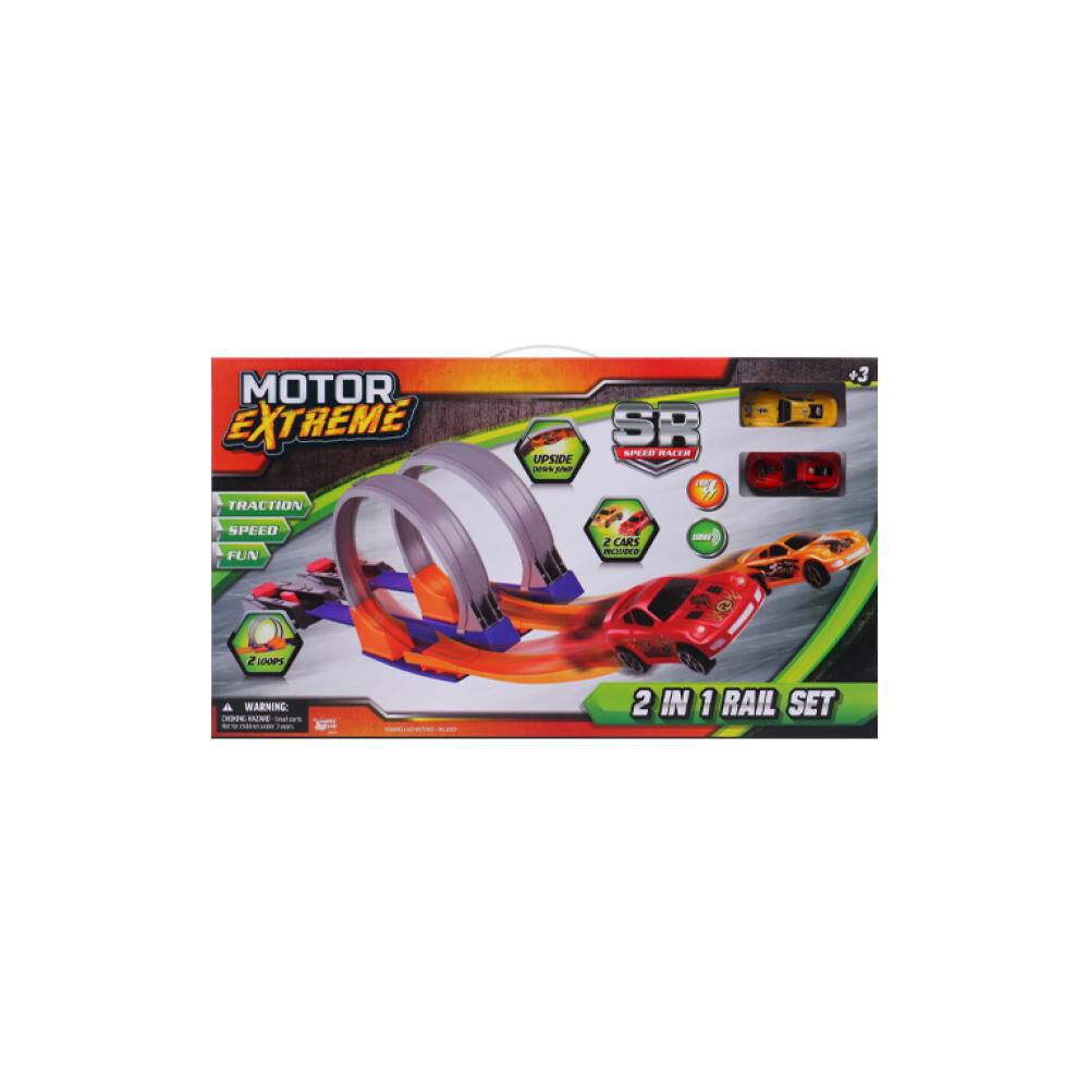 Autopista Happy Line Con Lanzador 2 Loops image number 2.0