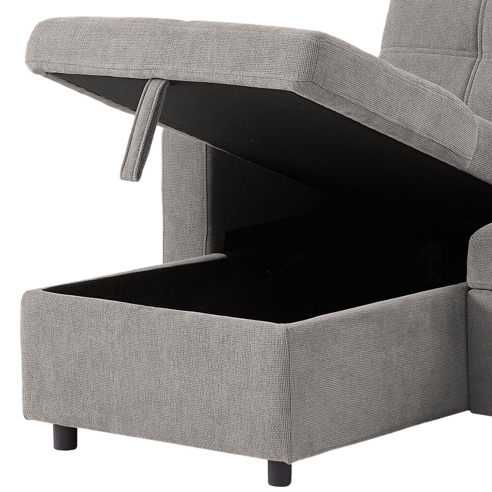 Sof&aacute; Cama 3 Cuerpos Gris 216x106x91cm Almacenaje image number 7.0