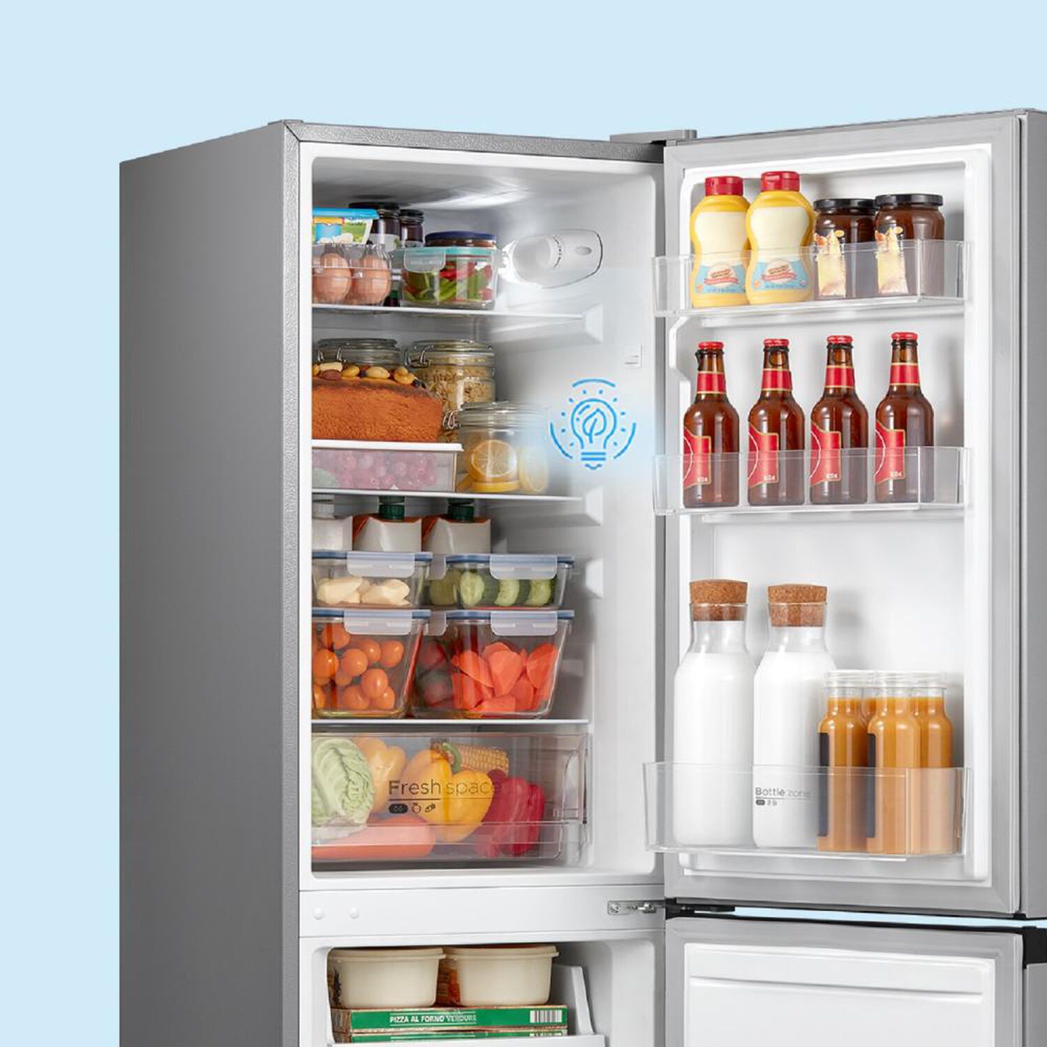 Refrigerador Bottom Freezer Midea MDRB241FGE50M / Fr&iacute;o Directo / 174 Litros / E image number 8.0
