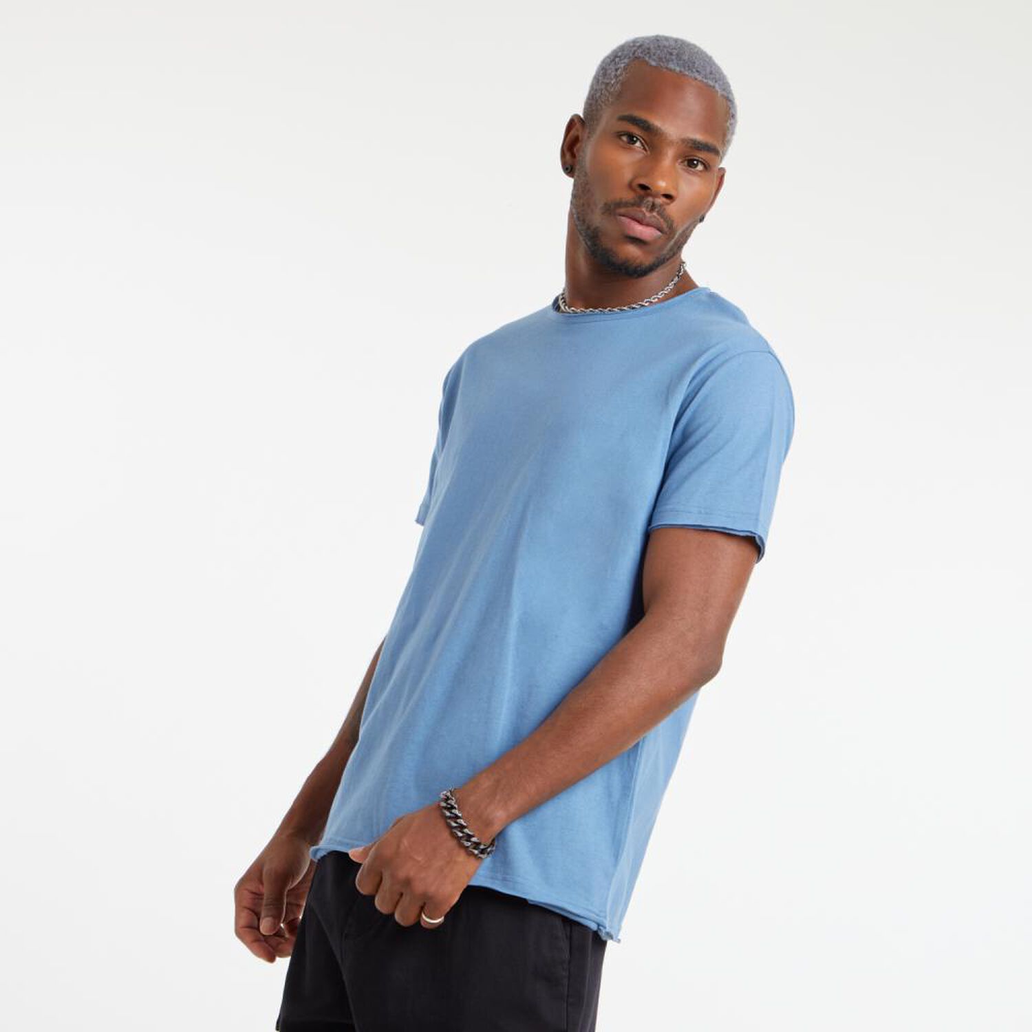 Polera B&aacute;sica Regular Manga Corta Cuello Redondo Hombre Rolly Go image number 2.0