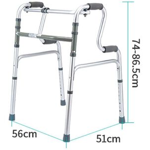 Andador Aluminio Doble Agarre Plegable