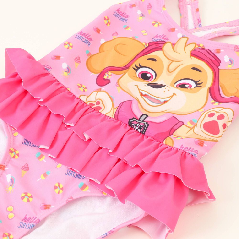 Traje De Ba&ntilde;o Tull Ni&ntilde;a Rosado Skye Paw Patrol image number 2.0