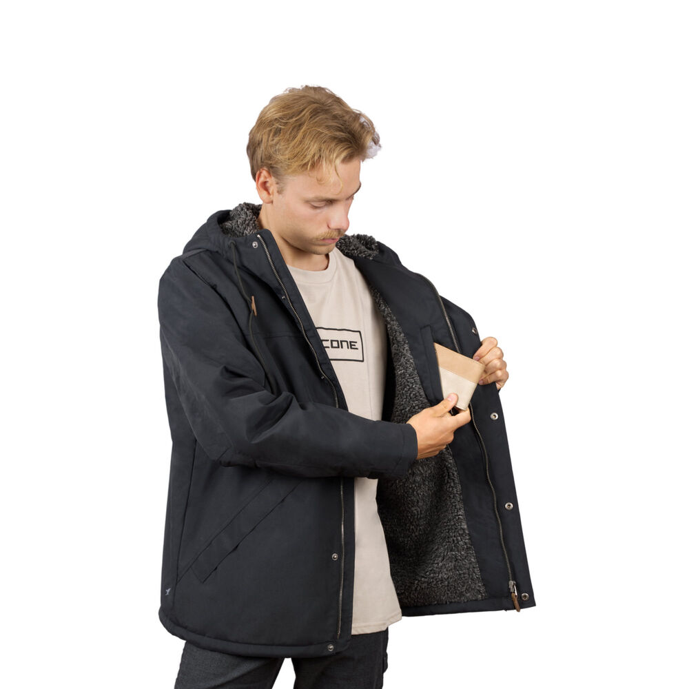 Chaqueta Impermeable Chiporro Unexplored V2 Negro Hombre Falcone image number 7.0