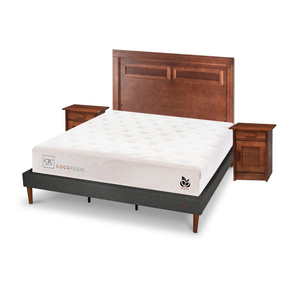 Cama Europea Cic Cocopedic / King / Base Normal + Set De Maderas image number 1.0