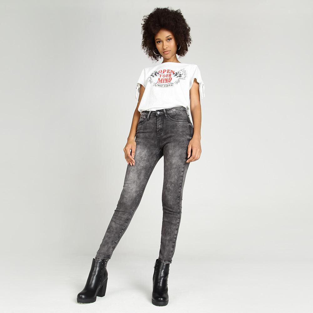 Jeans Mujer Tiro Alto Skinny Rolly go image number 4.0