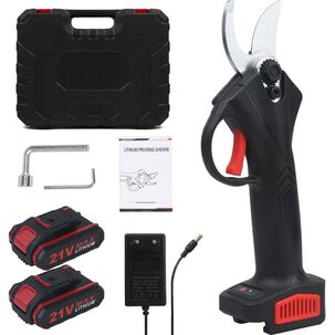 Tijera Podadora Eléctrica Cortadora Inalambrica +2 Baterías Recargables