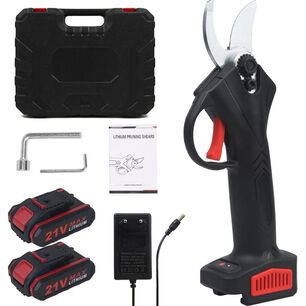 Tijera Podadora El&eacute;ctrica Cortadora Inalambrica +2 Bater&iacute;as Recargables