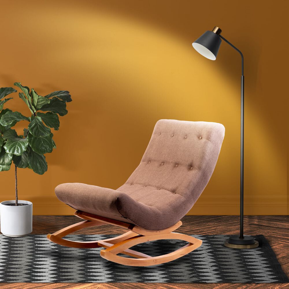 Silla Mecedora Lino Tabaco image number 2.0