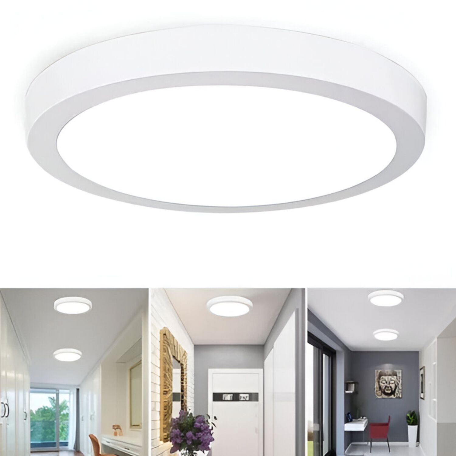 Plafon Led Sobrepuesto Logic 18w Luz Fria Blacklight 1440lm image number 4.0