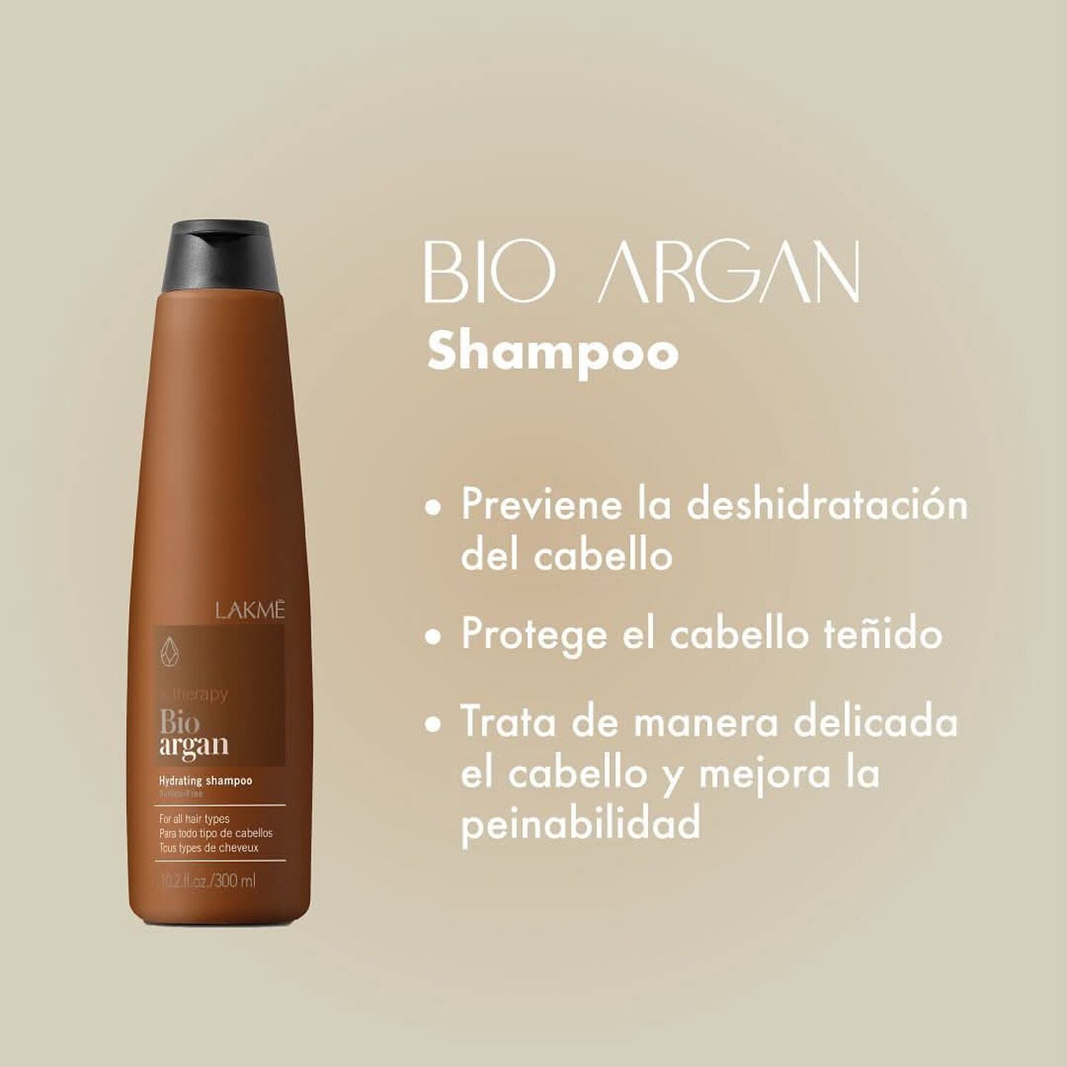 Shampoo Bio Arg&aacute;n K.therapy 300ml Lakme image number 2.0