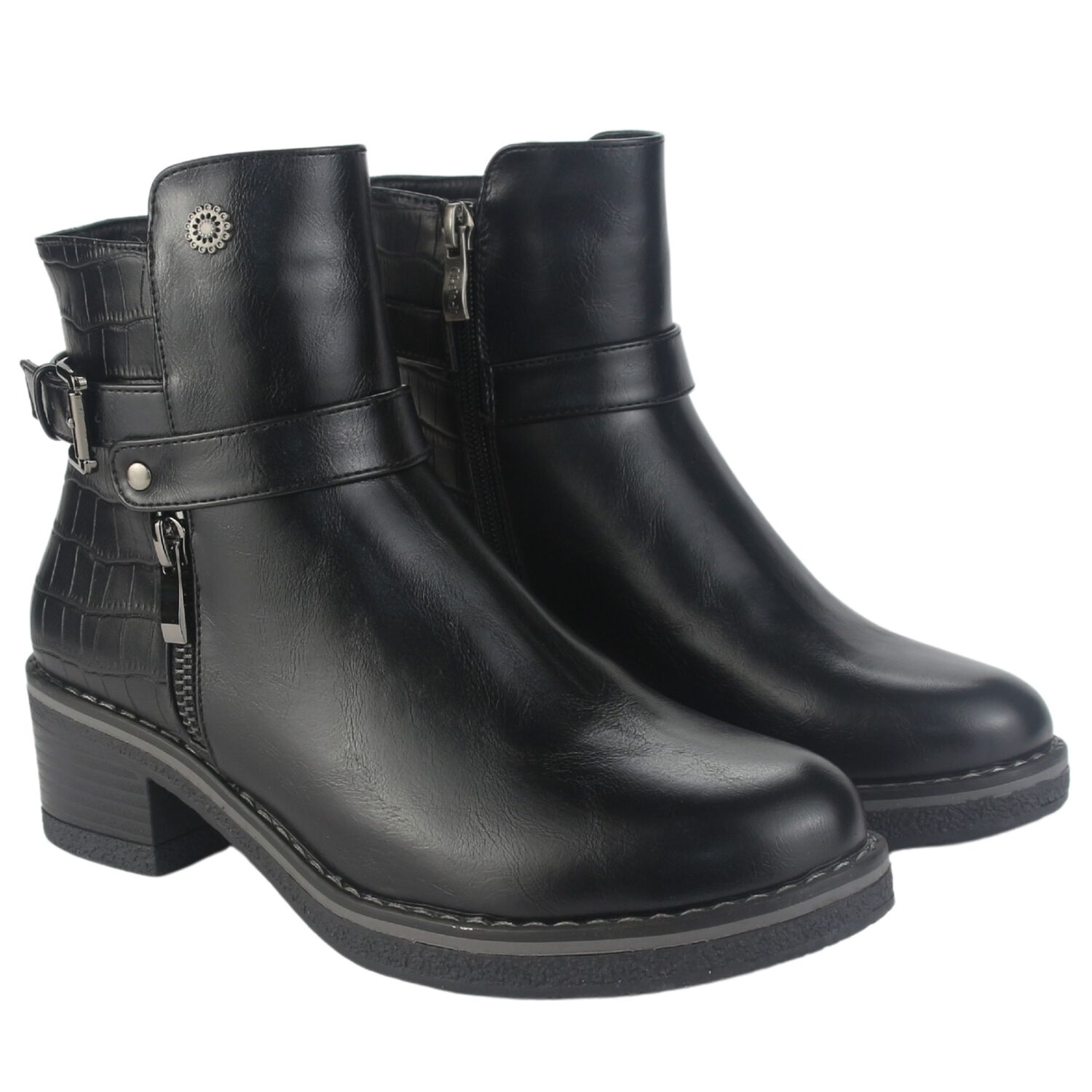 Botin Chalada Mujer Brike-1 Negro Casual image number 4.0