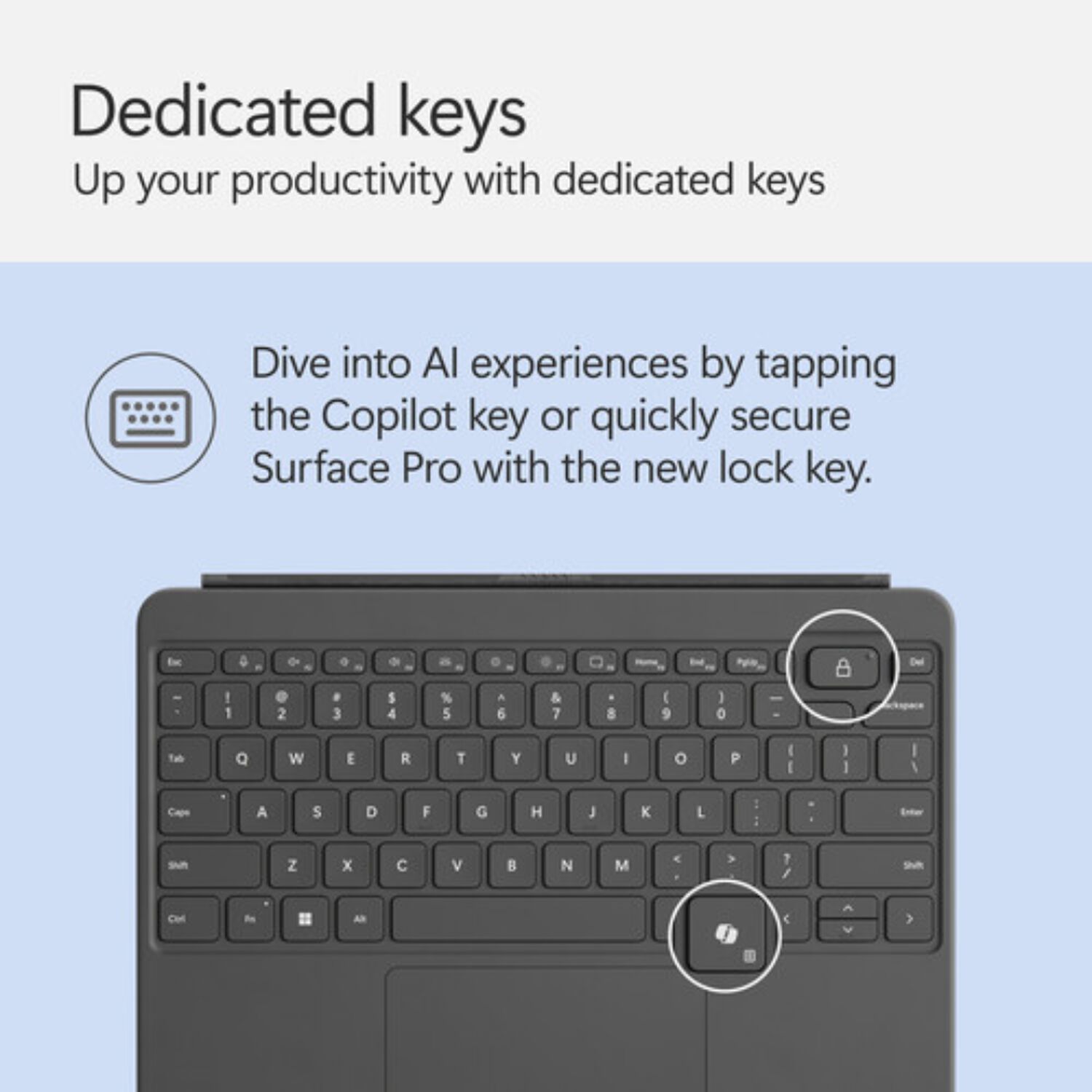 Surface Pro Cobertor Teclado Ingl&eacute;s Para Surface Pro 12" - Slate image number 2.0