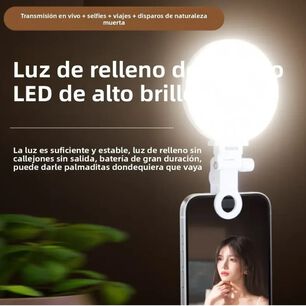 Mini Aro De Luz Selfie Port&aacute;til .
