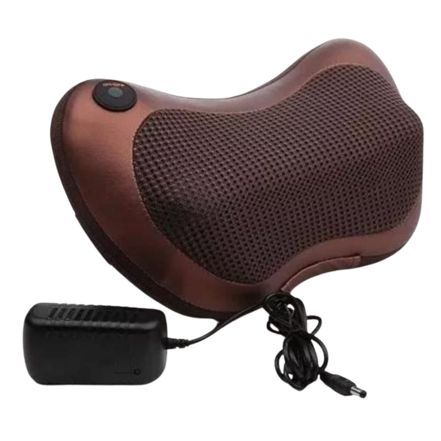 Almohada Masajeadora Chica 30cm Ideal Relajaci&oacute;n Marr&oacute;n image number 1.0