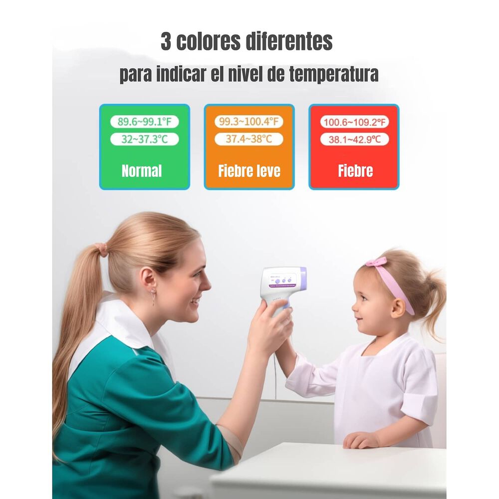 Term&oacute;metro Infrarrojo Digital Con Pilas Lubabycas image number 1.0