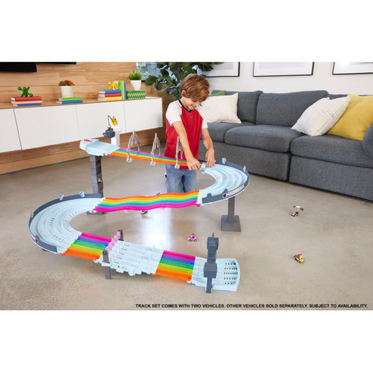 Autopista Hotwheels Gxx41 Hw Mario Kart Rainbow Road image number 1.0