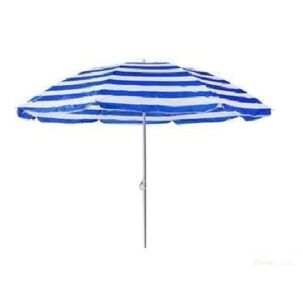 Sombrilla 1.70 Mts Diametro Playa Camping Diseño Rayas Colores Azules