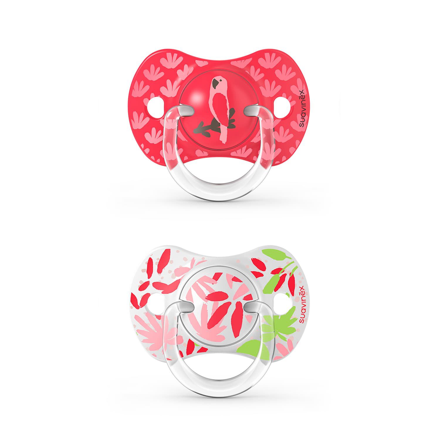 Chupete Fisiologico Silicona 6/18m 2u Jungle Rosado image number 0.0