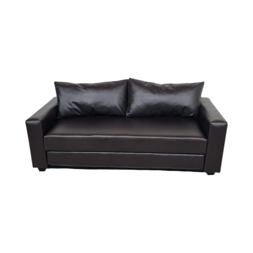 Sofa Cama Multifuncional Ecocuero Chocolate image number 0.0
