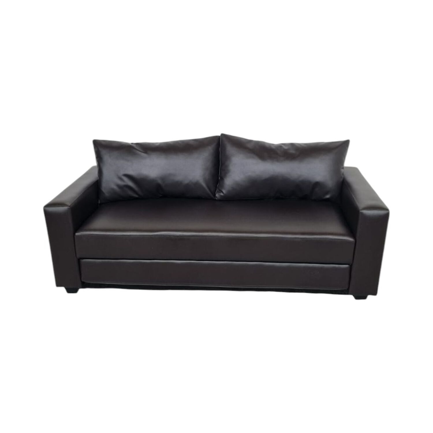 Sofa Cama Multifuncional Ecocuero Chocolate image number 0.0