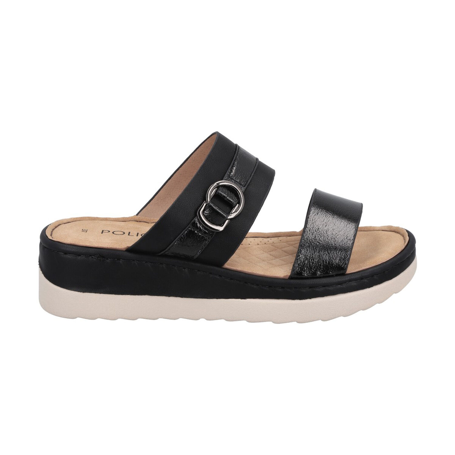Sandalia Mujer Negro Plataforma Antonela Police image number 0.0