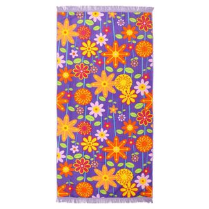 Toalla De Playa Freedom Flores Multi  /80x160 Cm Toalla De Playa Freedom Flores Multi  /80x160 Cm
