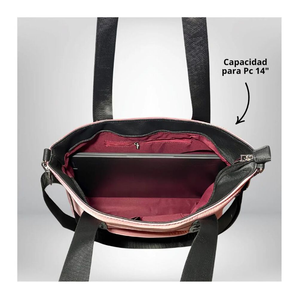 Bolso Tote Acolchado Estilo Casual image number 4.0