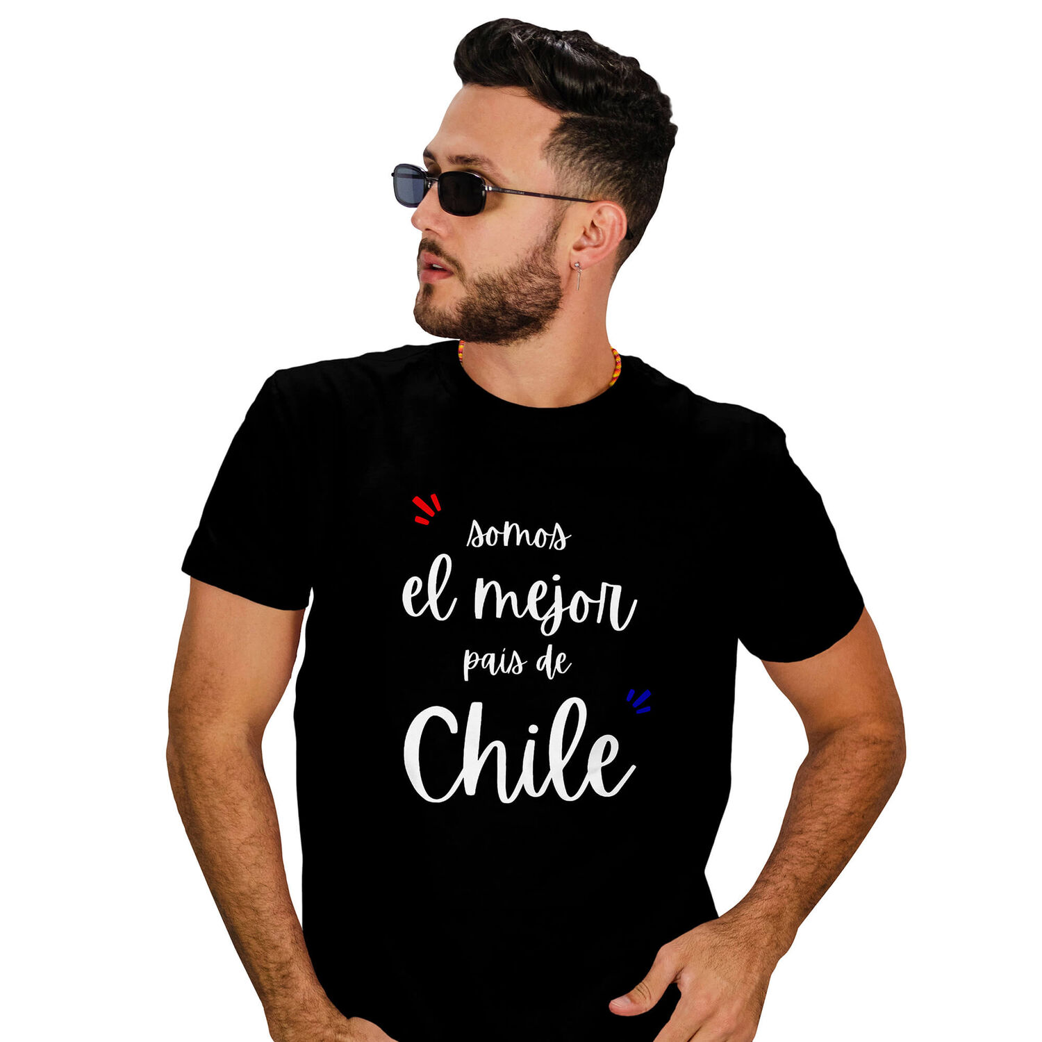 Polera Dise&ntilde;o Frases Chilenas Fiestas Patrias D5 image number 0.0