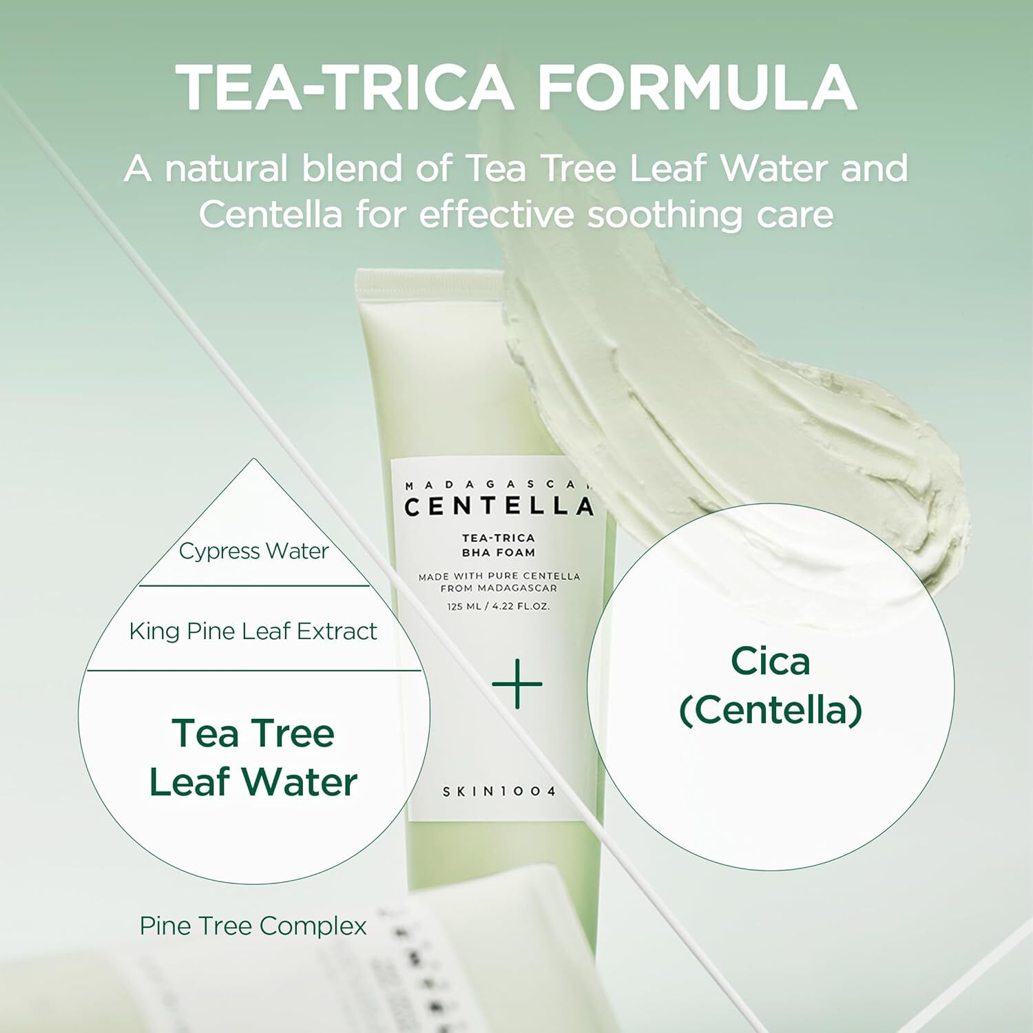 Madagascar Centella Tea-trica Bha Foam (skin1004) - 125ml Espuma Limpiadora Pieles Grasas Y Con Acn&eacute; image number 6.0