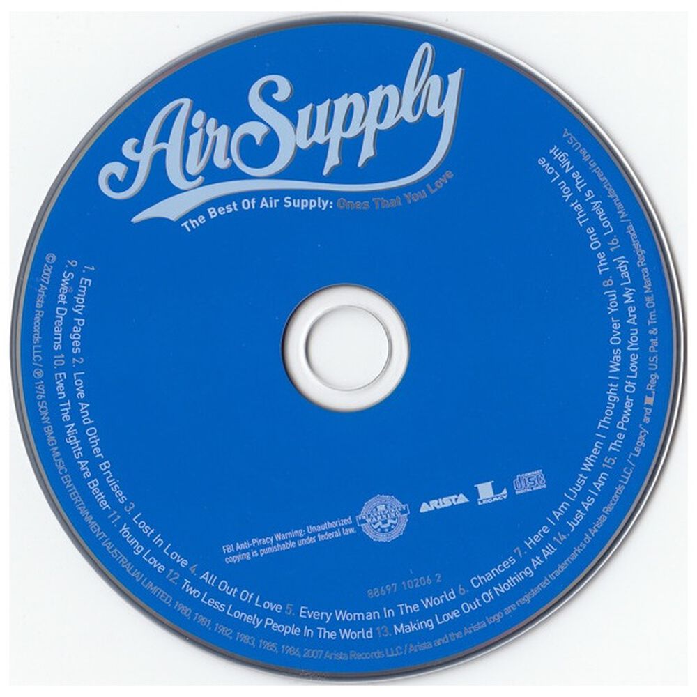 Air Supply - Ones That You Love: The Best | Cd image number 2.0