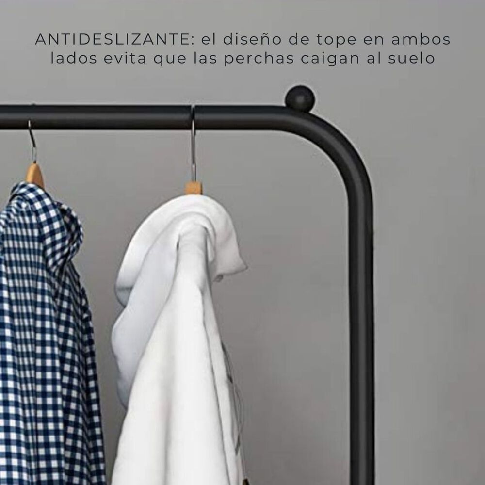 Perchero Organizador De Ropa Tendedero Acero Inoxidable Doble image number 4.0