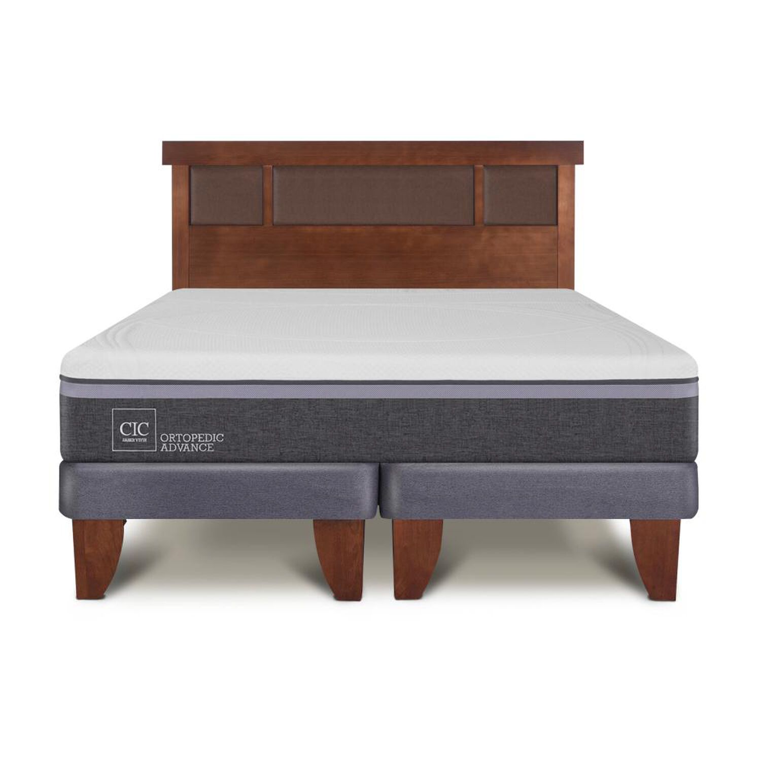 Cama Europea Cic Ortopedic Advance / King / Base Dividida + Respaldo image number 0.0