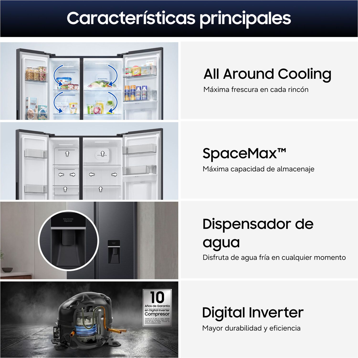 Refrigerador Side By Side 526 Litros Con Spacemax&trade; image number 4.0