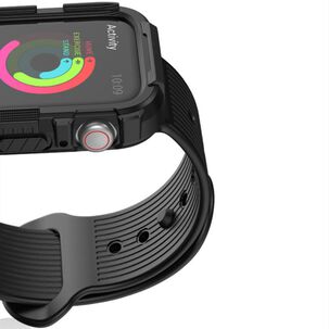 Correa + Carcasa Compatible con Apple Watch Negro 42/44mm