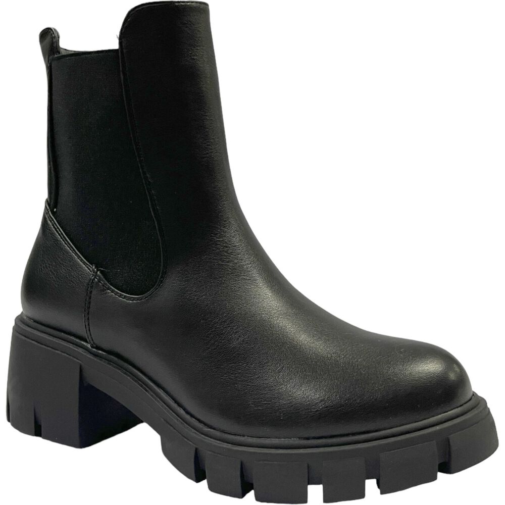 Botin Mujer Negro Plataforma Denver Detogni image number 2.0