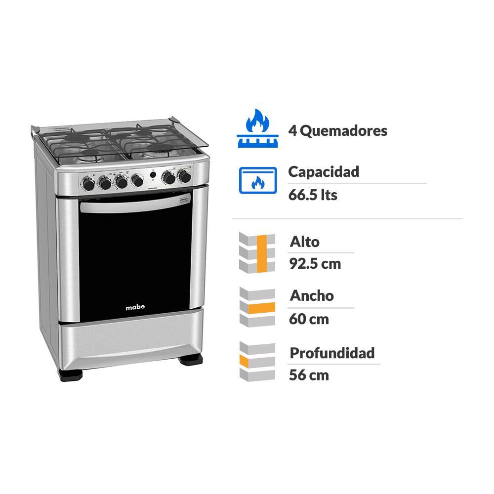 Cocina Mabe ANDES60TX3 / 4 Quemadores image number 1.0