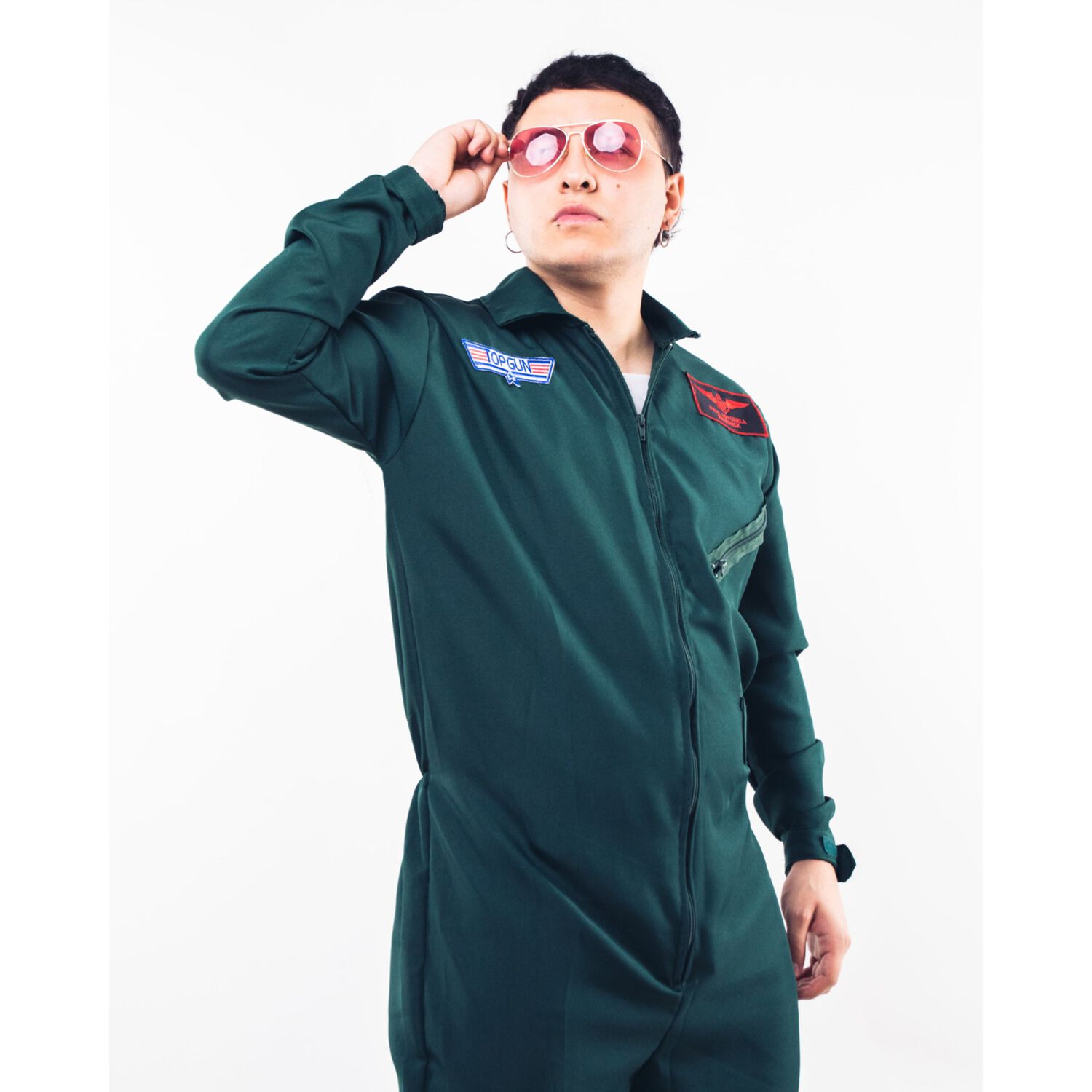 Disfraz De Piloto De Halloween Para Hombre Top Gun Adultos image number 4.0