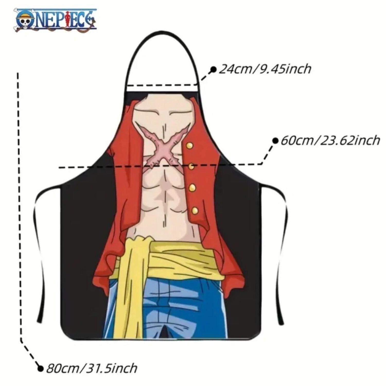 Delantal Cocina Divertidos One Piece Anime image number 2.0