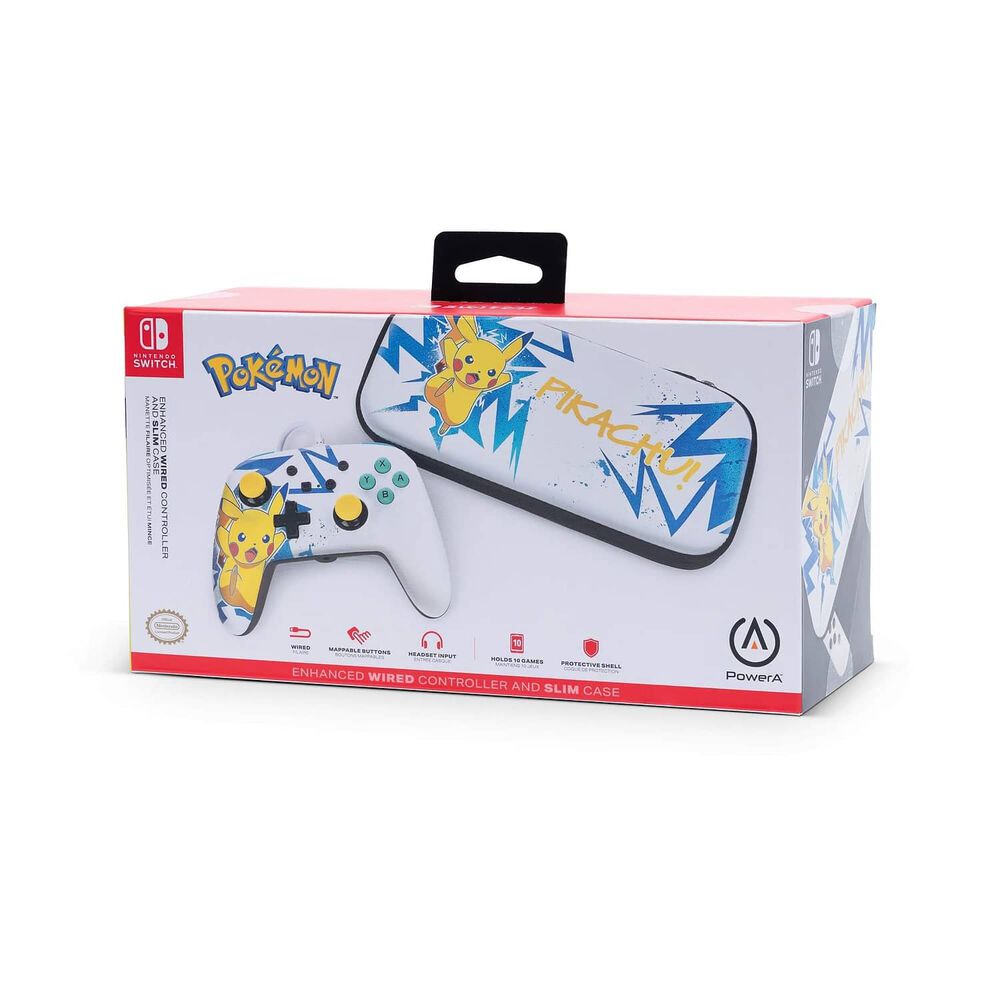 Powera Control Al&aacute;mbrico Y Estuche Slim Case Oficial Pikachu Para Nintendo Switch image number 6.0