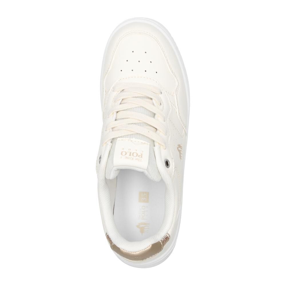 Zapatilla Infantil Niña The King's Polo Club Beige image number 4.0