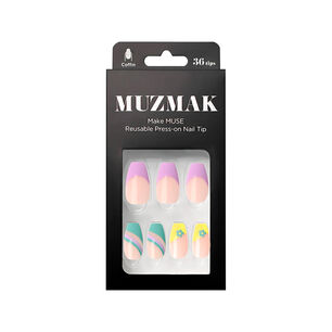 Muzmak - U&ntilde;as Press On 2022 Unique Flower Coffin 36 U.