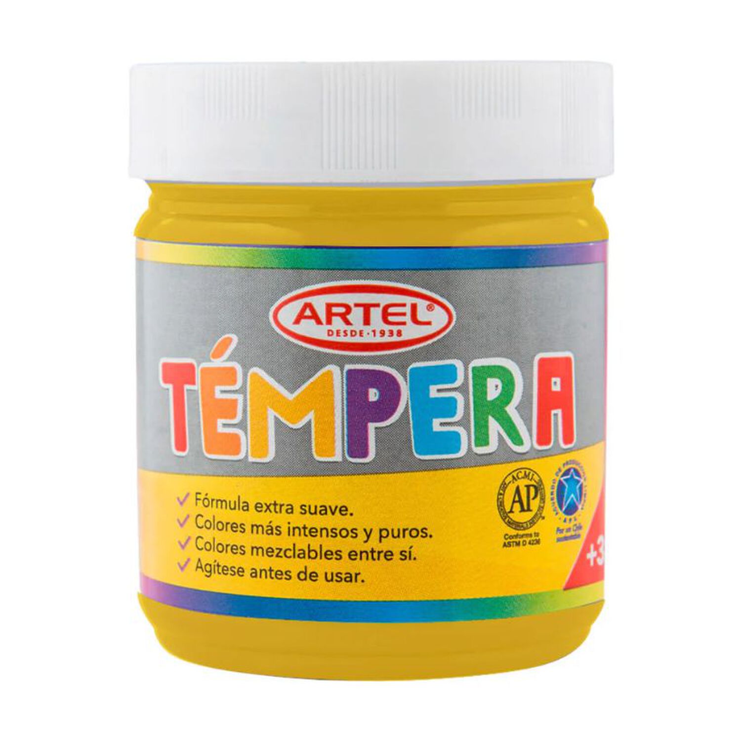 Frasco 100ml Tempera Amarillo Med 75 image number 0.0