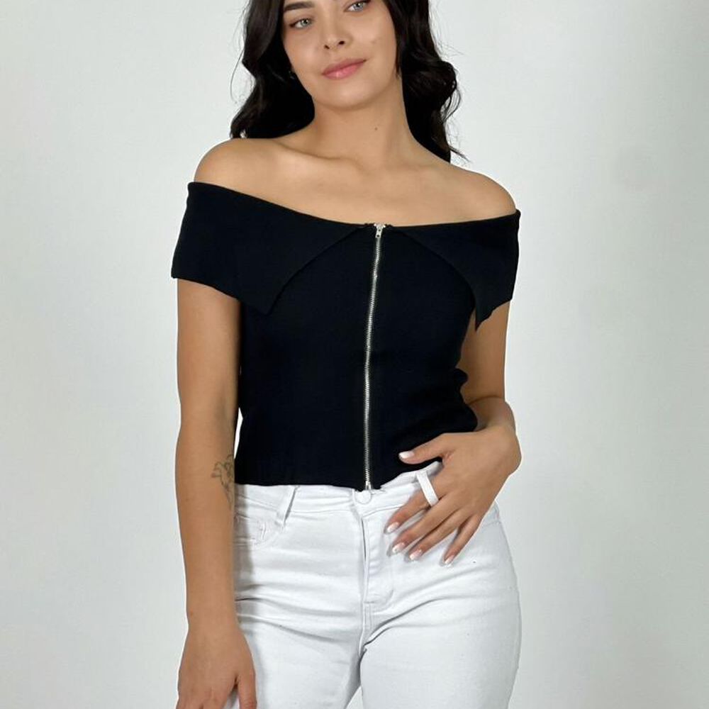 Polera Top Con Cierre image number 6.0
