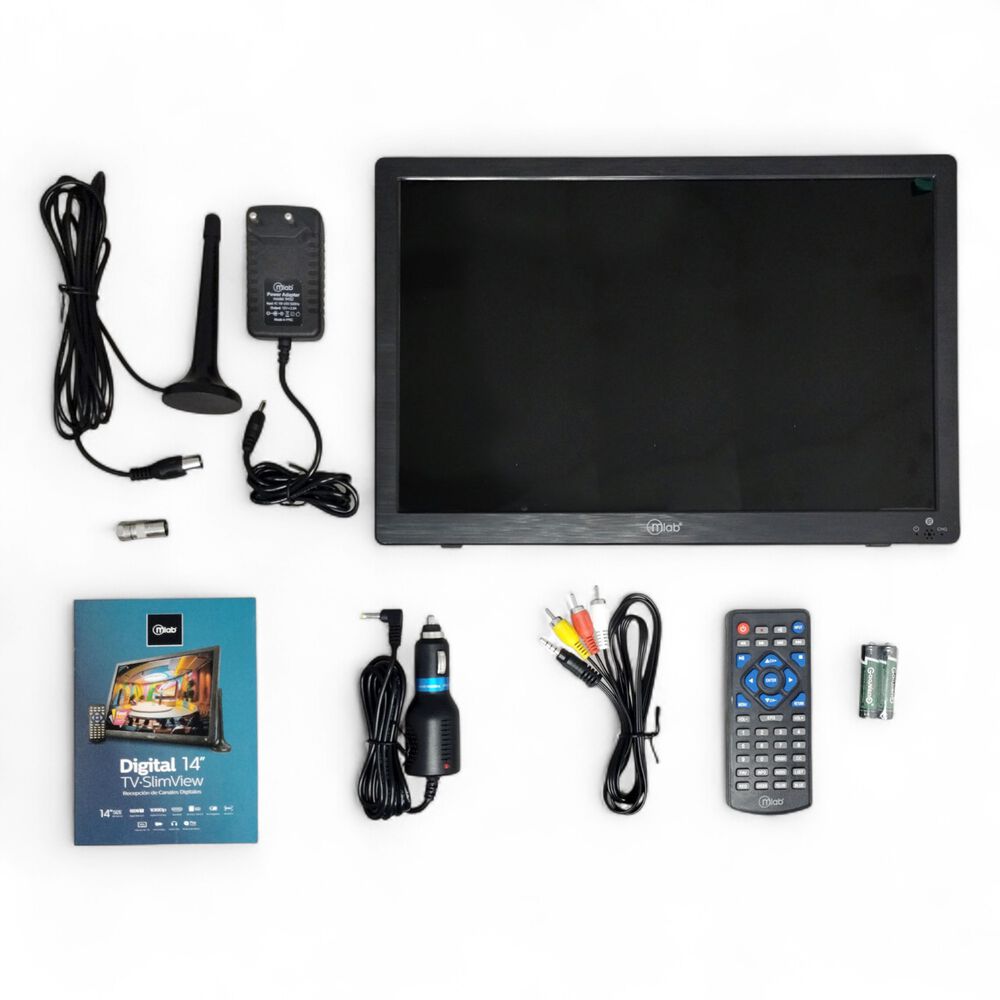 Tv Port&aacute;til Fhd Recargable Se&ntilde;al Digital Isdb-t 14" Slim Bk image number 8.0
